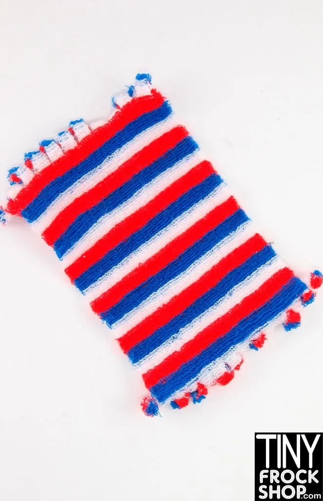 12" Fashion Doll Red White and Blue Swim Towel