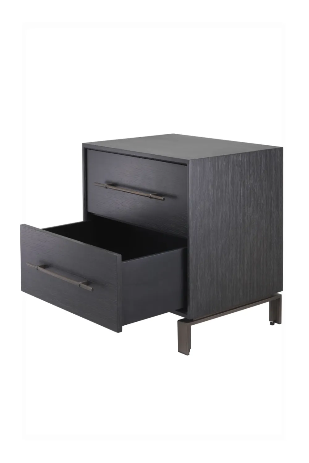 2 Drawer Gray Oak Nightstand | Eichholtz Canova