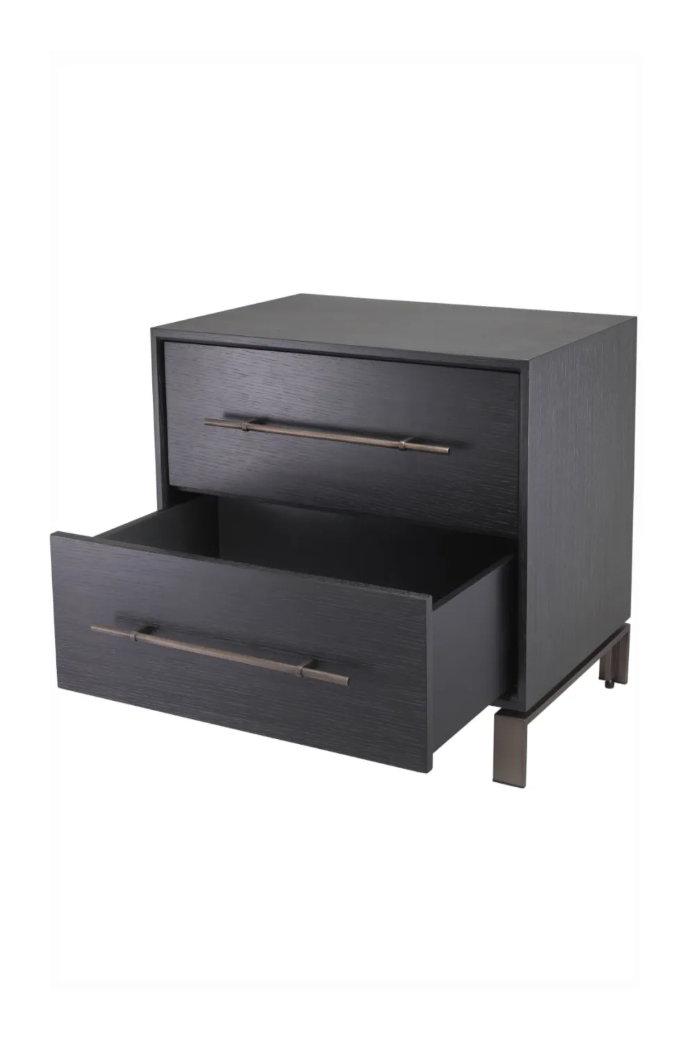 2 Drawer Gray Oak Nightstand | Eichholtz Canova