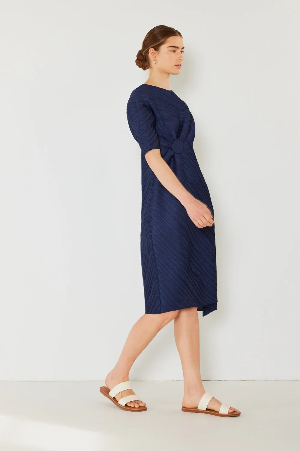 Alison - Pleated Dolman Sleeve Dress - Marina West - Exclusively Online