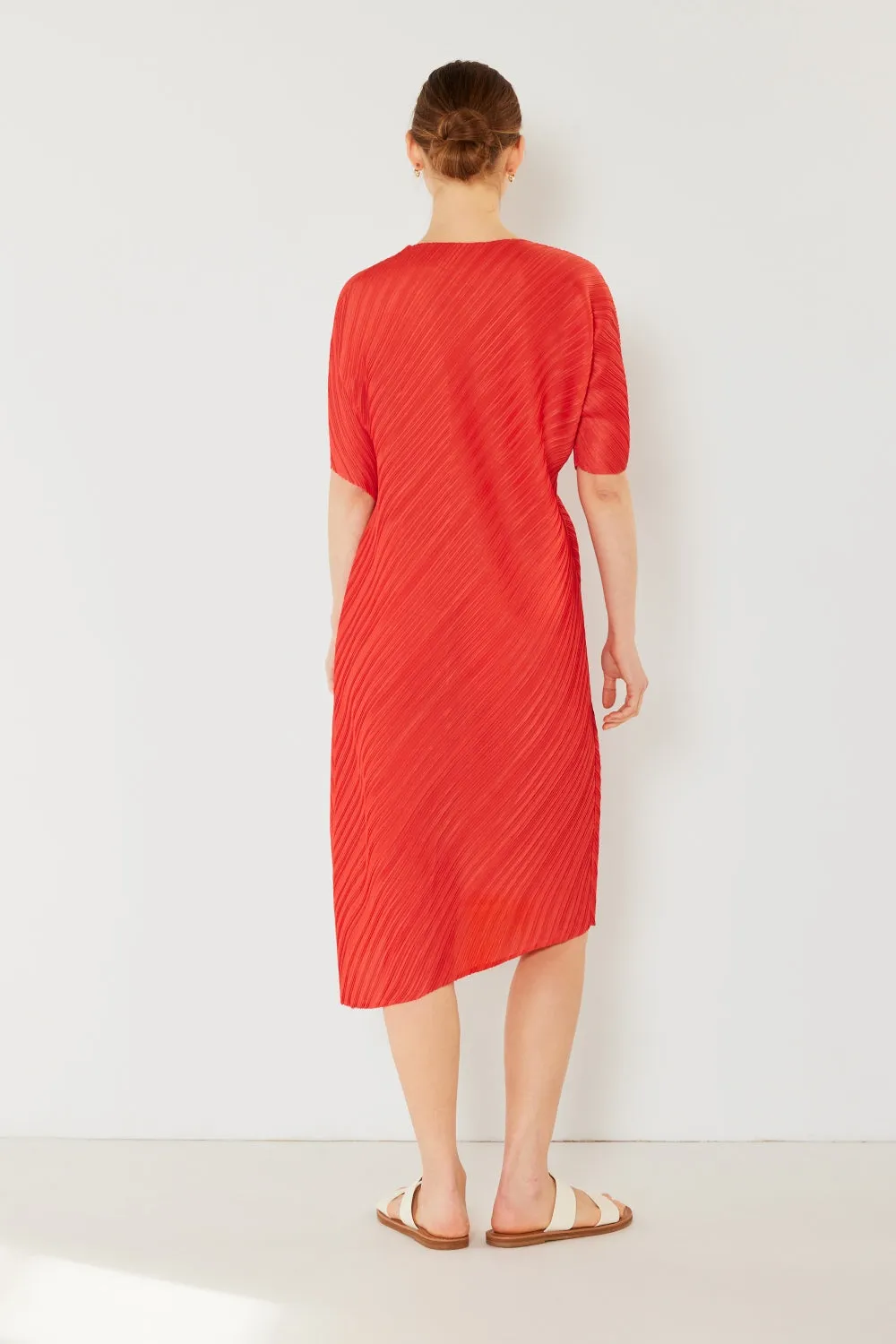Alison - Pleated Dolman Sleeve Dress - Marina West - Exclusively Online