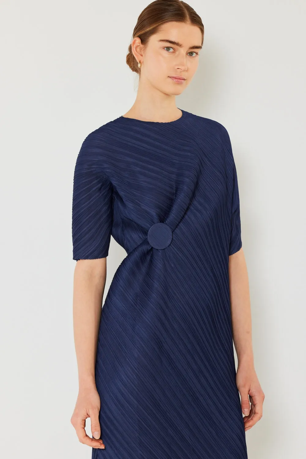 Alison - Pleated Dolman Sleeve Dress - Marina West - Exclusively Online