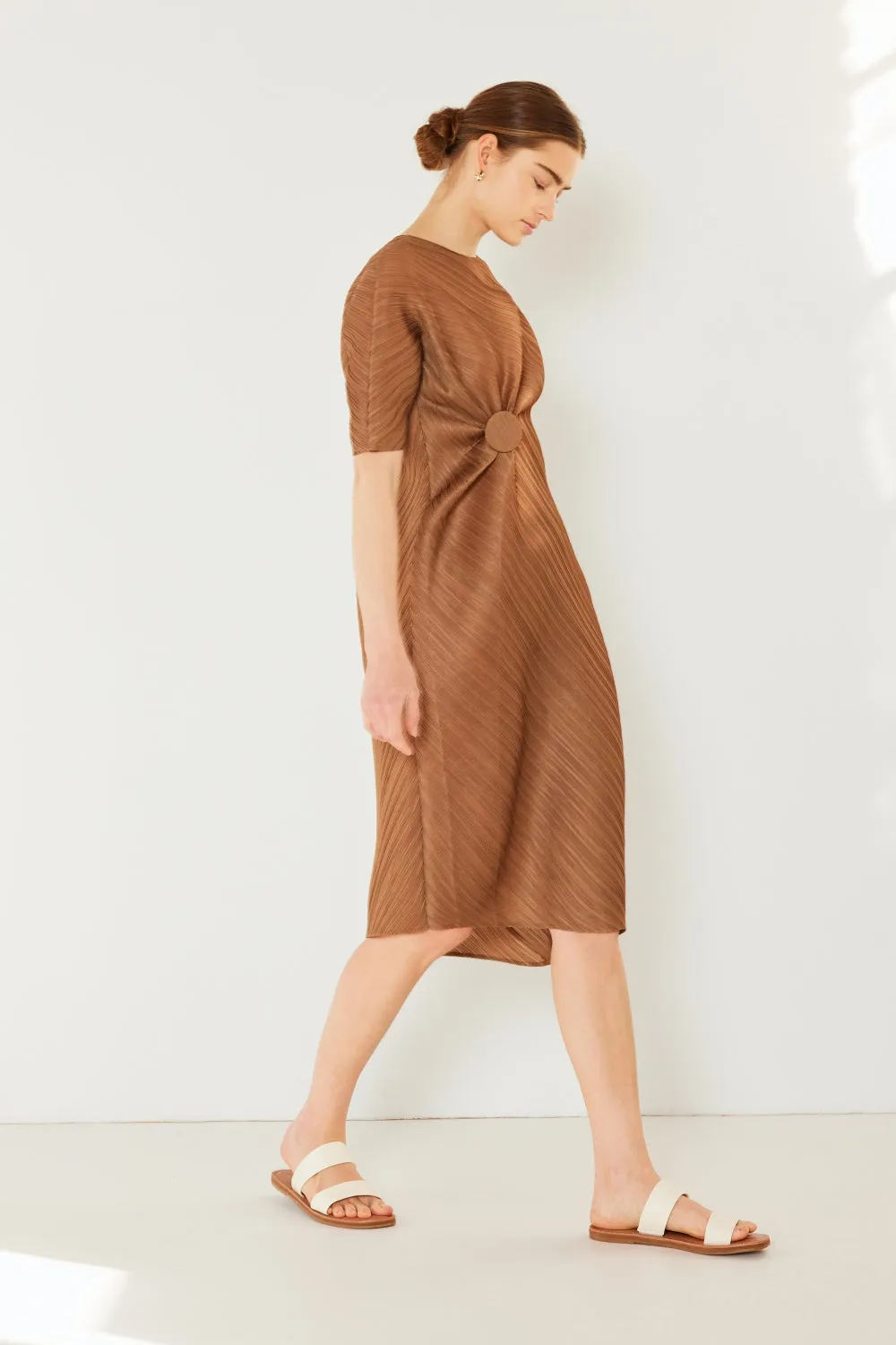 Alison - Pleated Dolman Sleeve Dress - Marina West - Exclusively Online