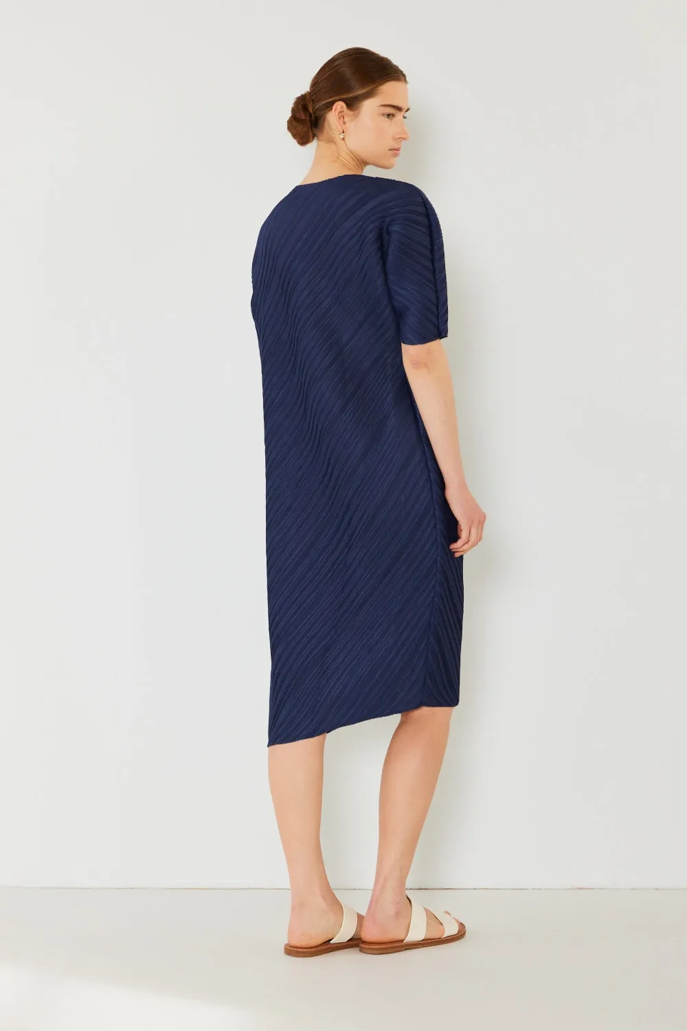 Alison - Pleated Dolman Sleeve Dress - Marina West - Exclusively Online