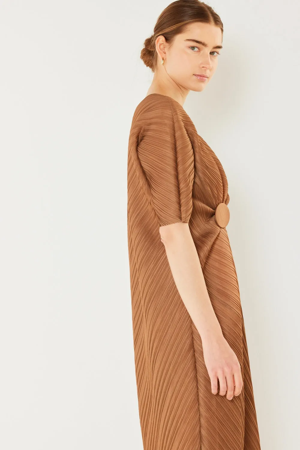 Alison - Pleated Dolman Sleeve Dress - Marina West - Exclusively Online