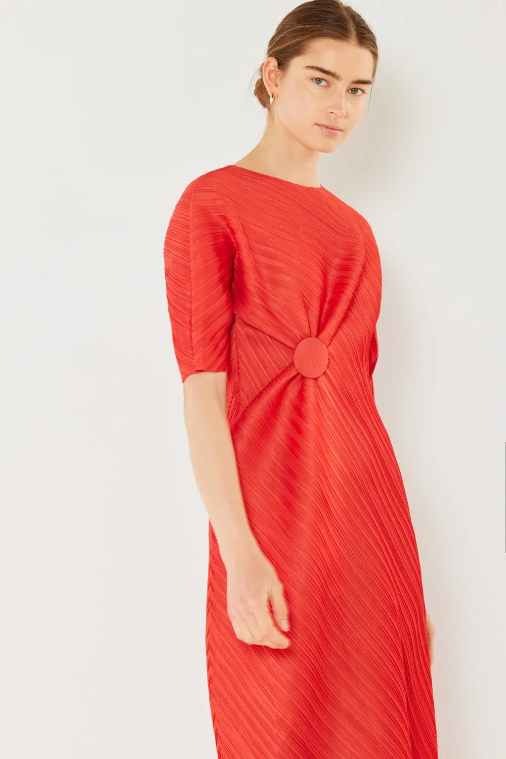 Alison - Pleated Dolman Sleeve Dress - Marina West - Exclusively Online
