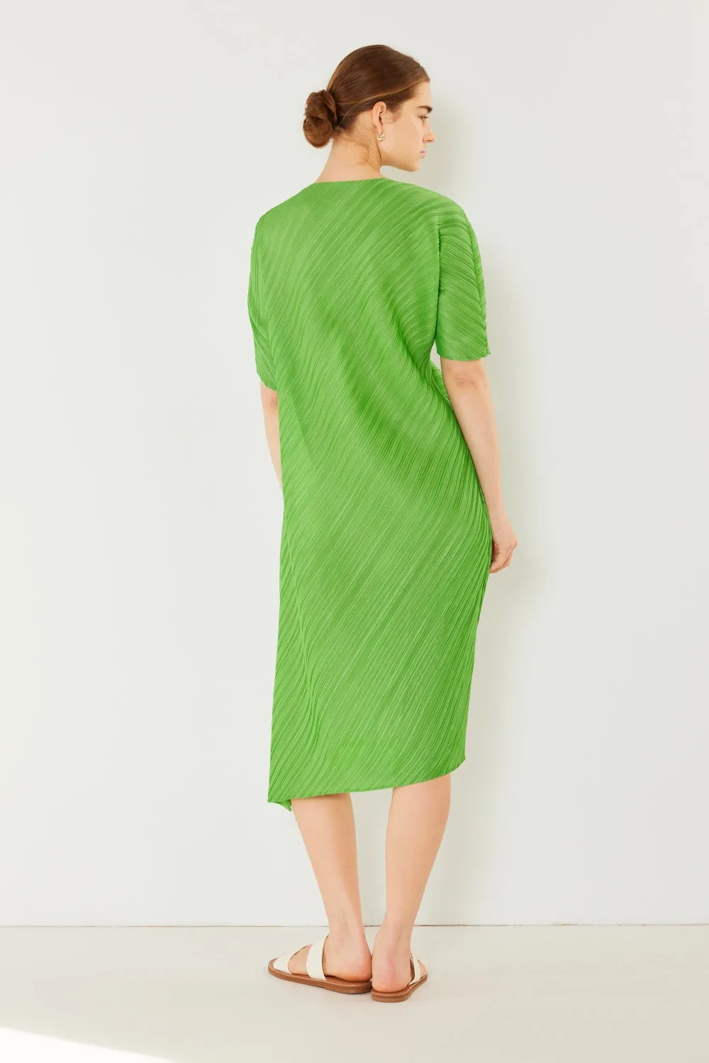 Alison - Pleated Dolman Sleeve Dress - Marina West - Exclusively Online
