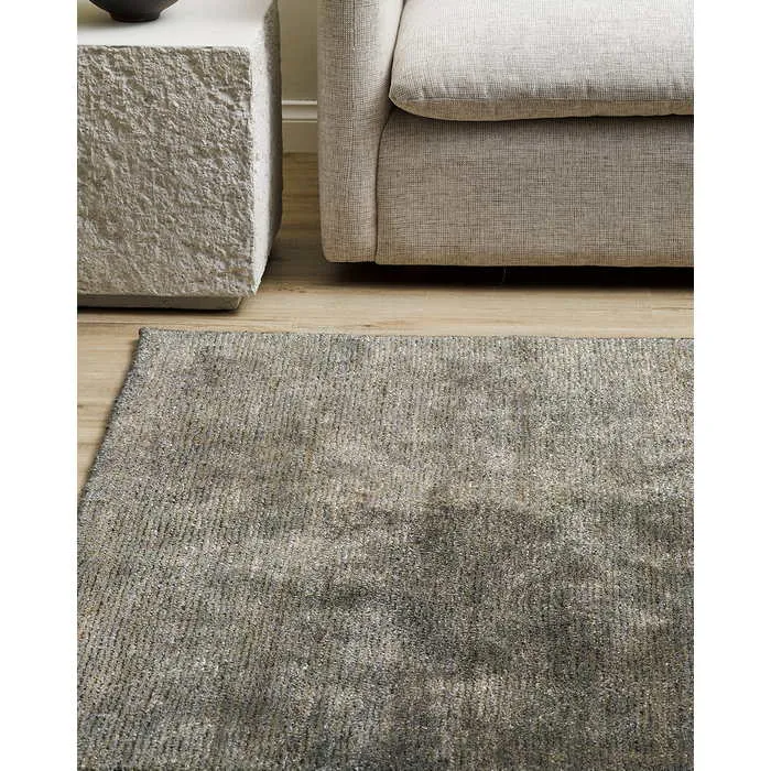 Anchorage Floor Rug - Gravel  (Jute/Bamboo Silk)