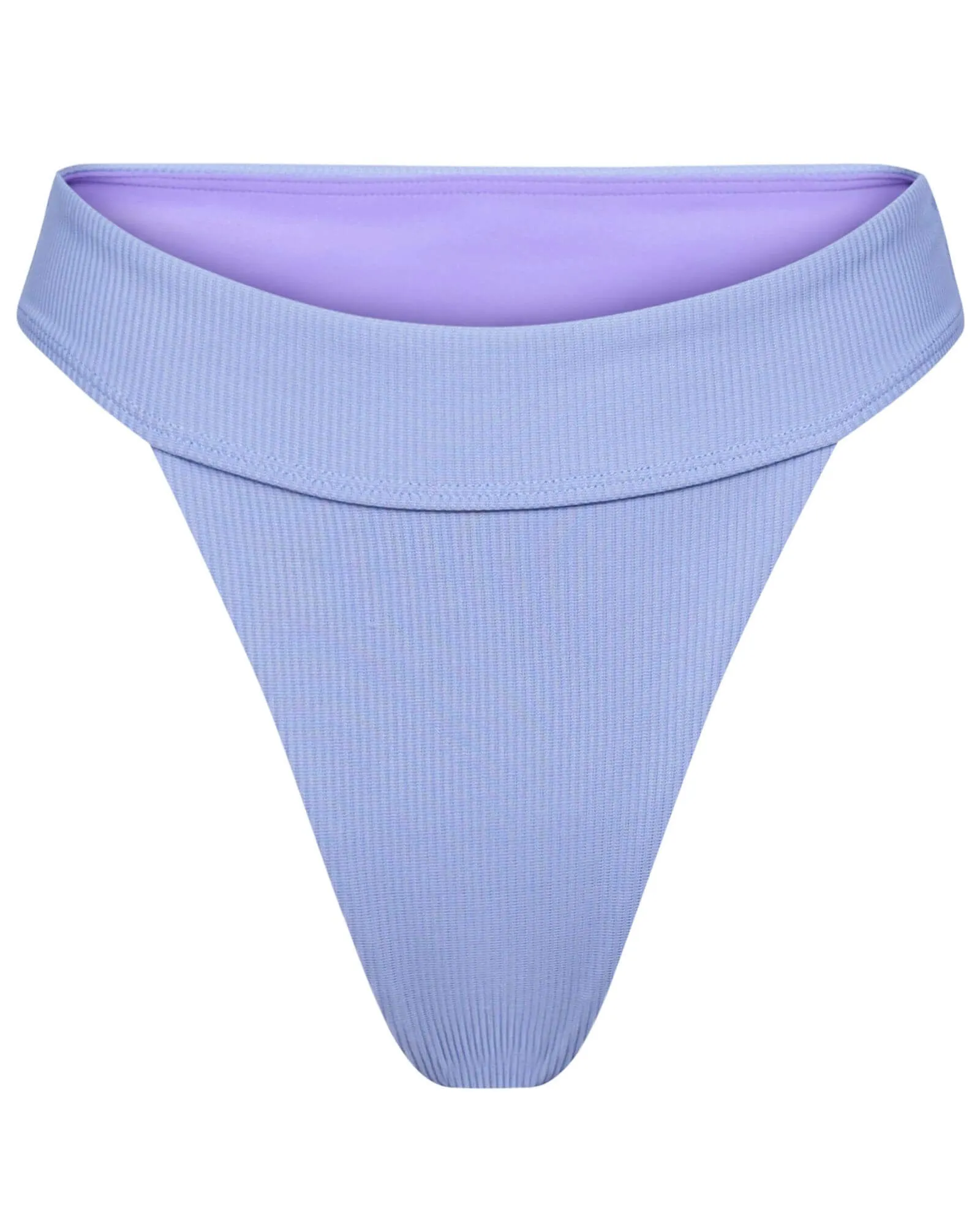 Axelle bottom tanga - Purple rib