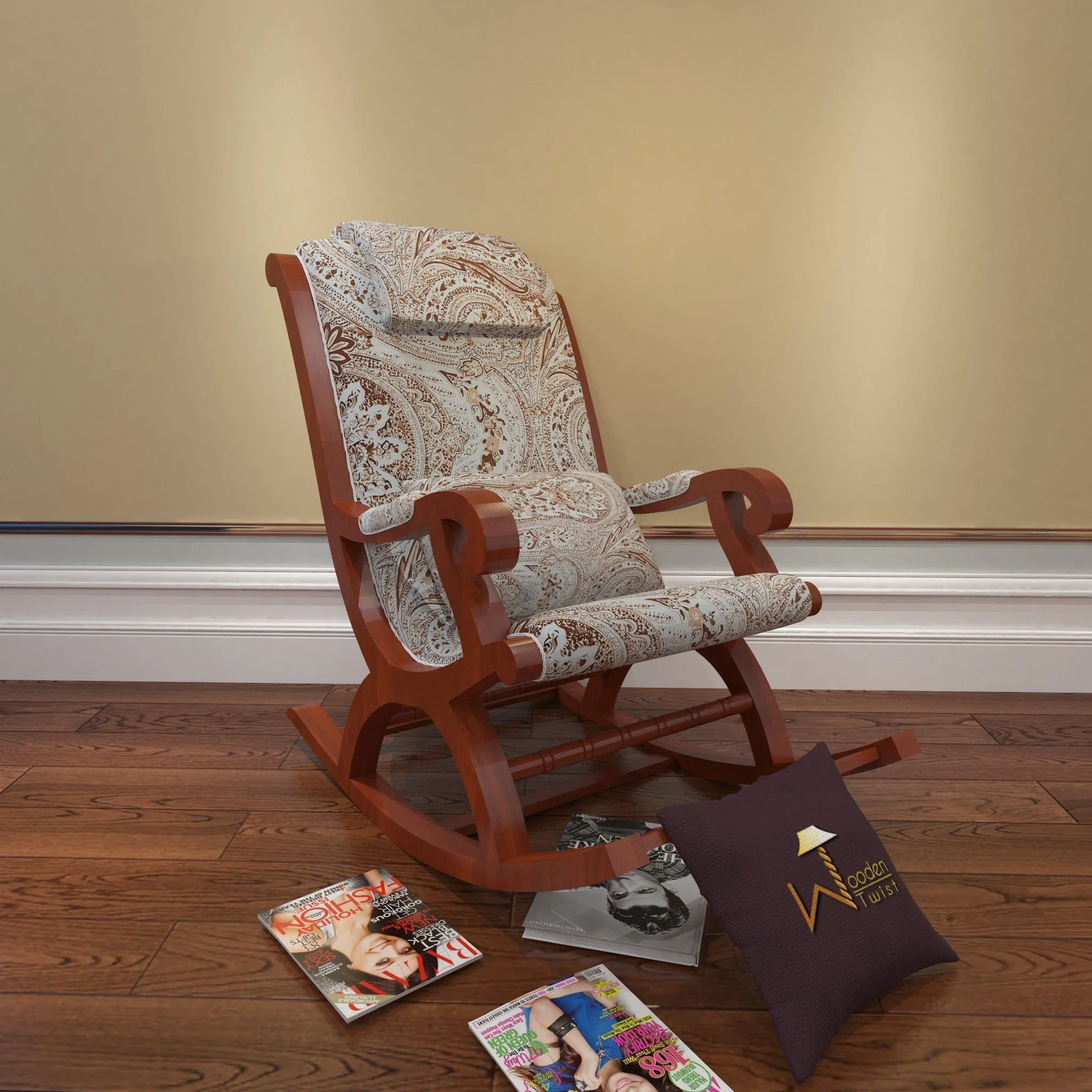 Azure Premium Rocking Chair (Honey Finish)