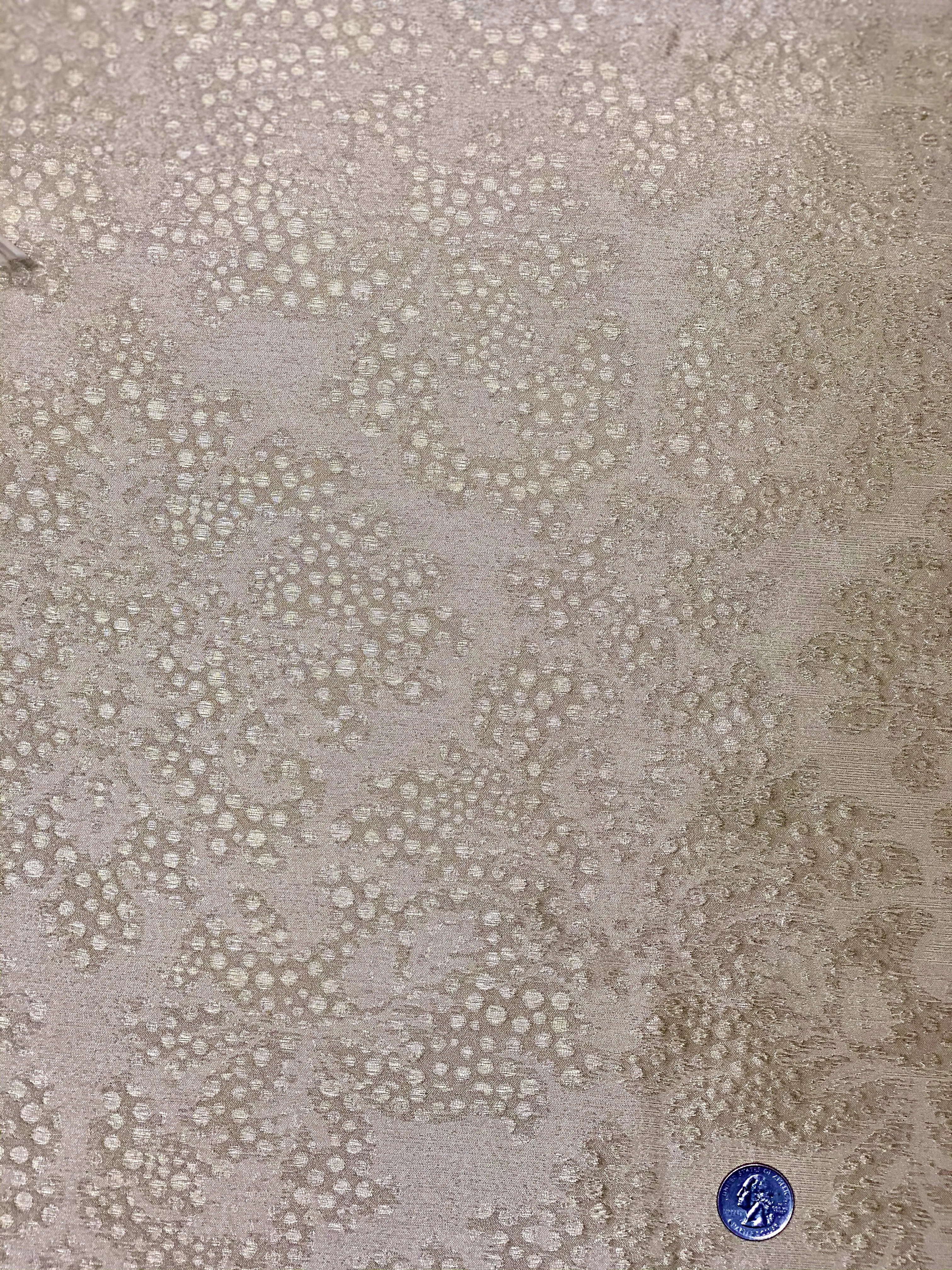 Beige/Metallic Gold Blended Silk Novelties SMH-03 Fabric