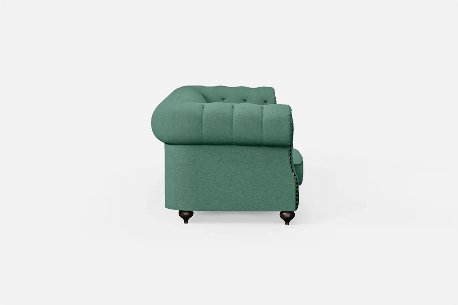 Bitonto 4 Seater Sofa Mint Green Linen Fabric