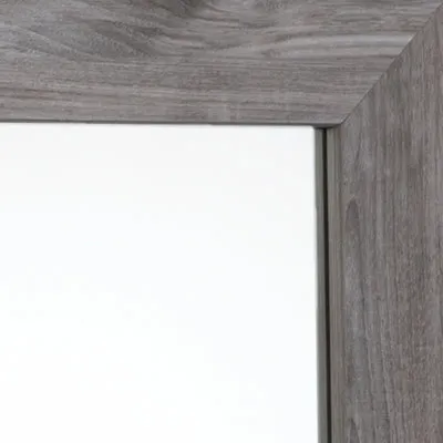 Bronyan King Panel Bed with Mirrored Dresser