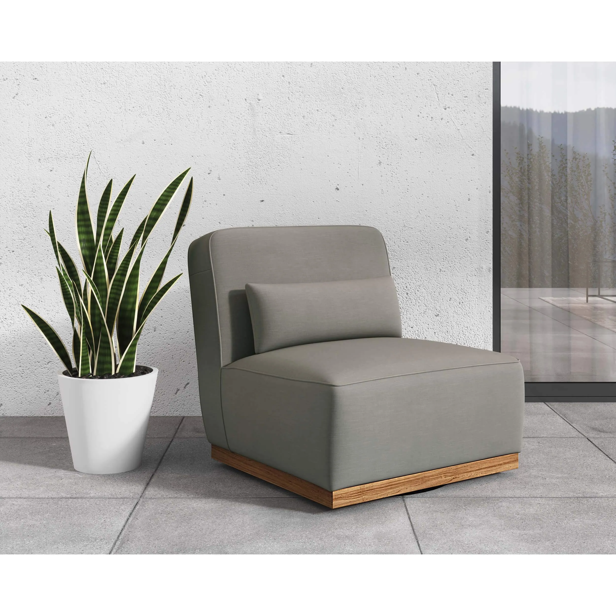 Carbonia Swivel Chair, Palazzo Taupe