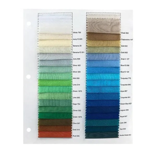 Crystal Organza Table Runner in Sage 754