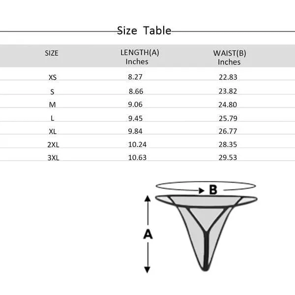 Custom Women's G-String Panties Shiny