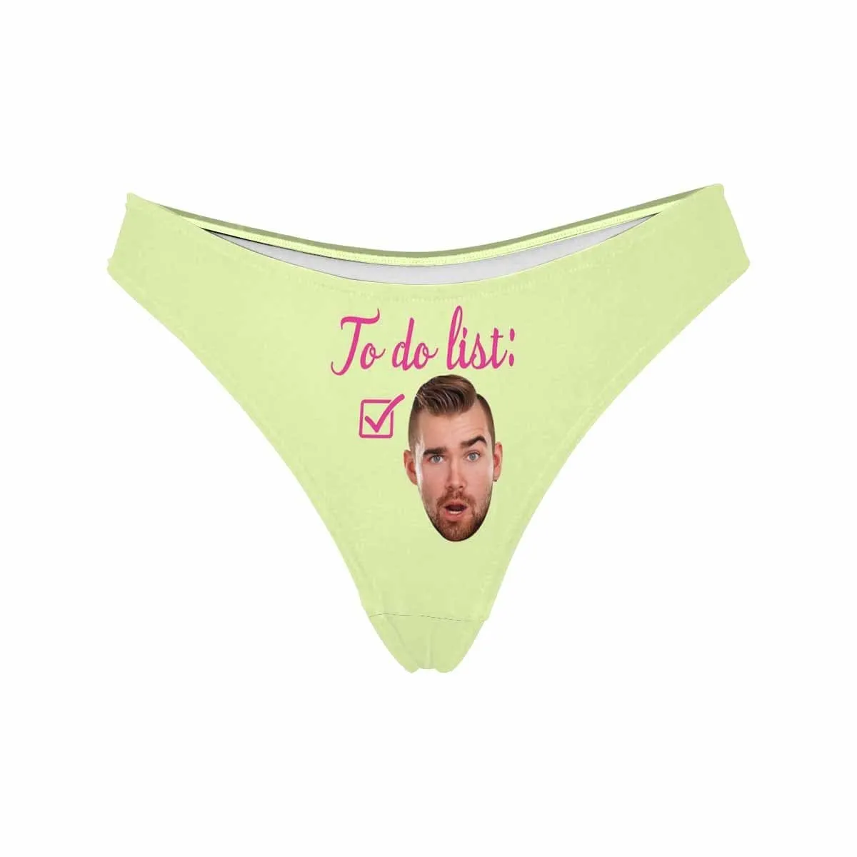 Custom Women's Thongs To Do List