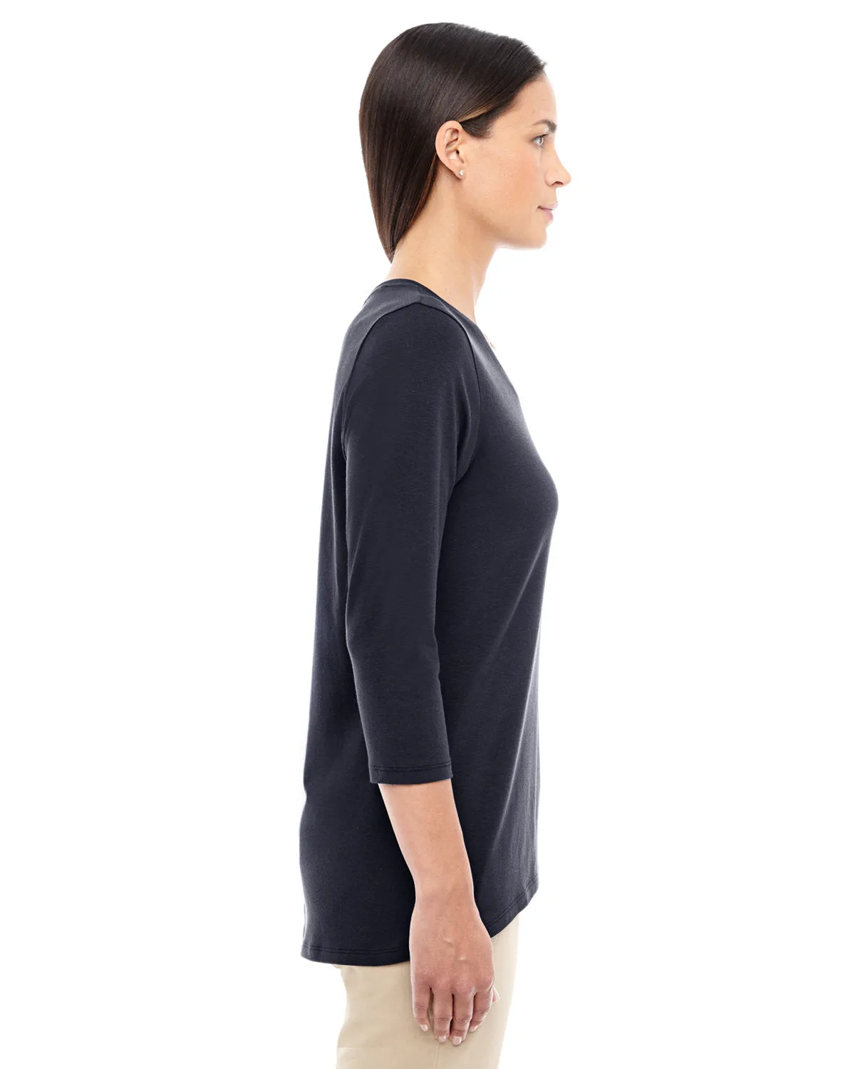 Devon & Jones DP184W Ladies' Perfect Fit Bracelet-Length V-Neck Top