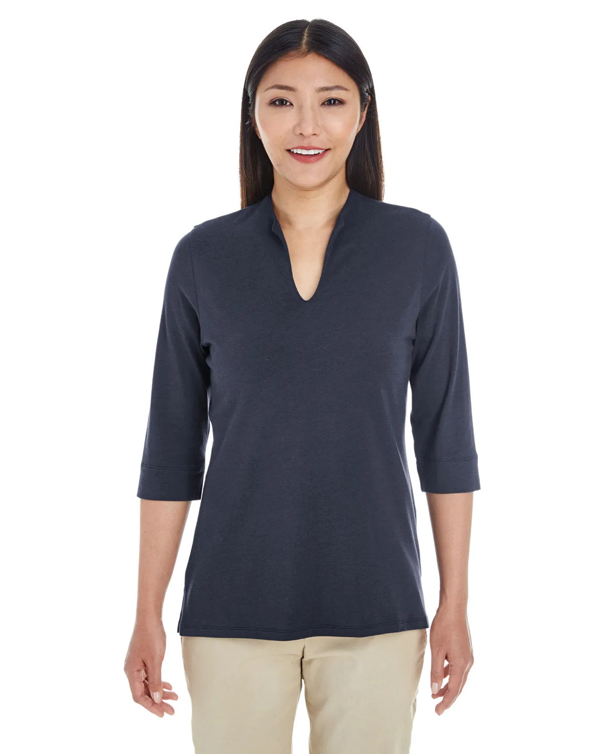 Devon & Jones Ladies' Perfect Fit™ Tailored Open Neckline Top