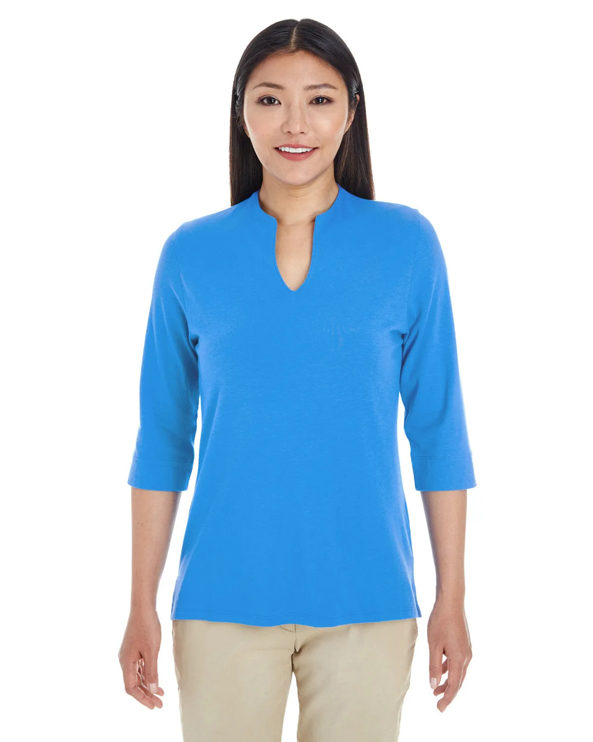 Devon & Jones Ladies' Perfect Fit™ Tailored Open Neckline Top
