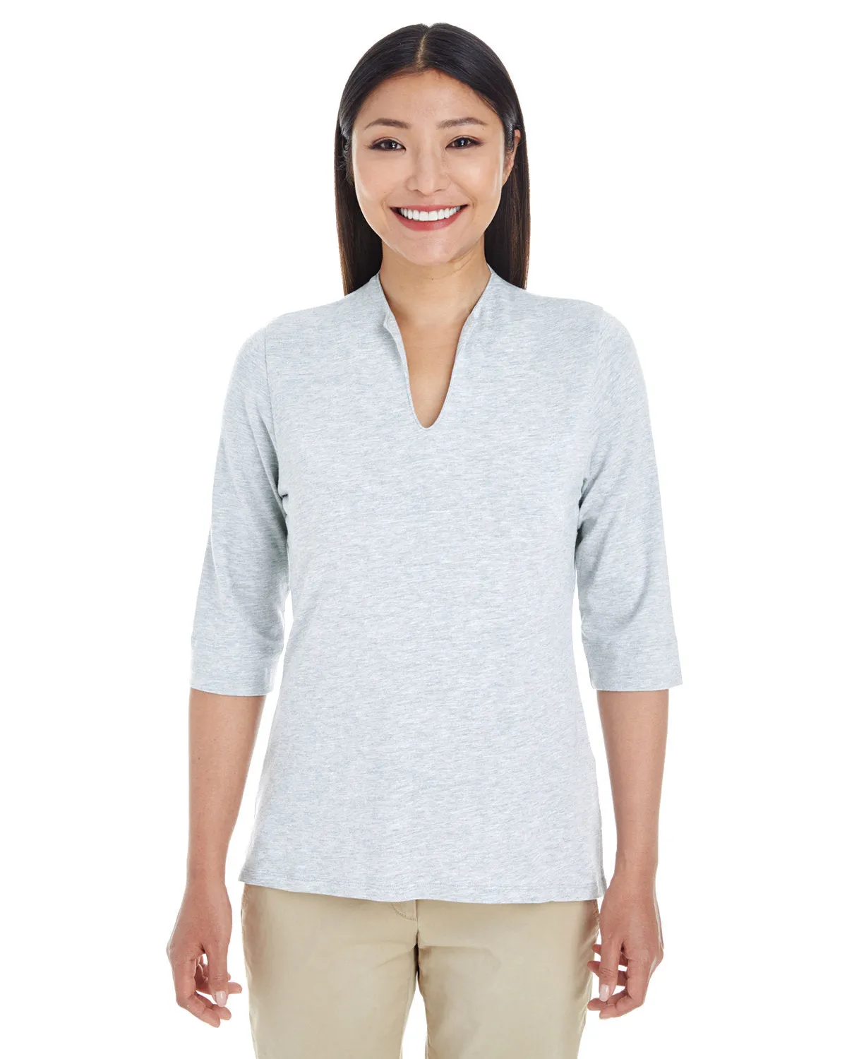 Devon & Jones Ladies' Perfect Fit™ Tailored Open Neckline Top