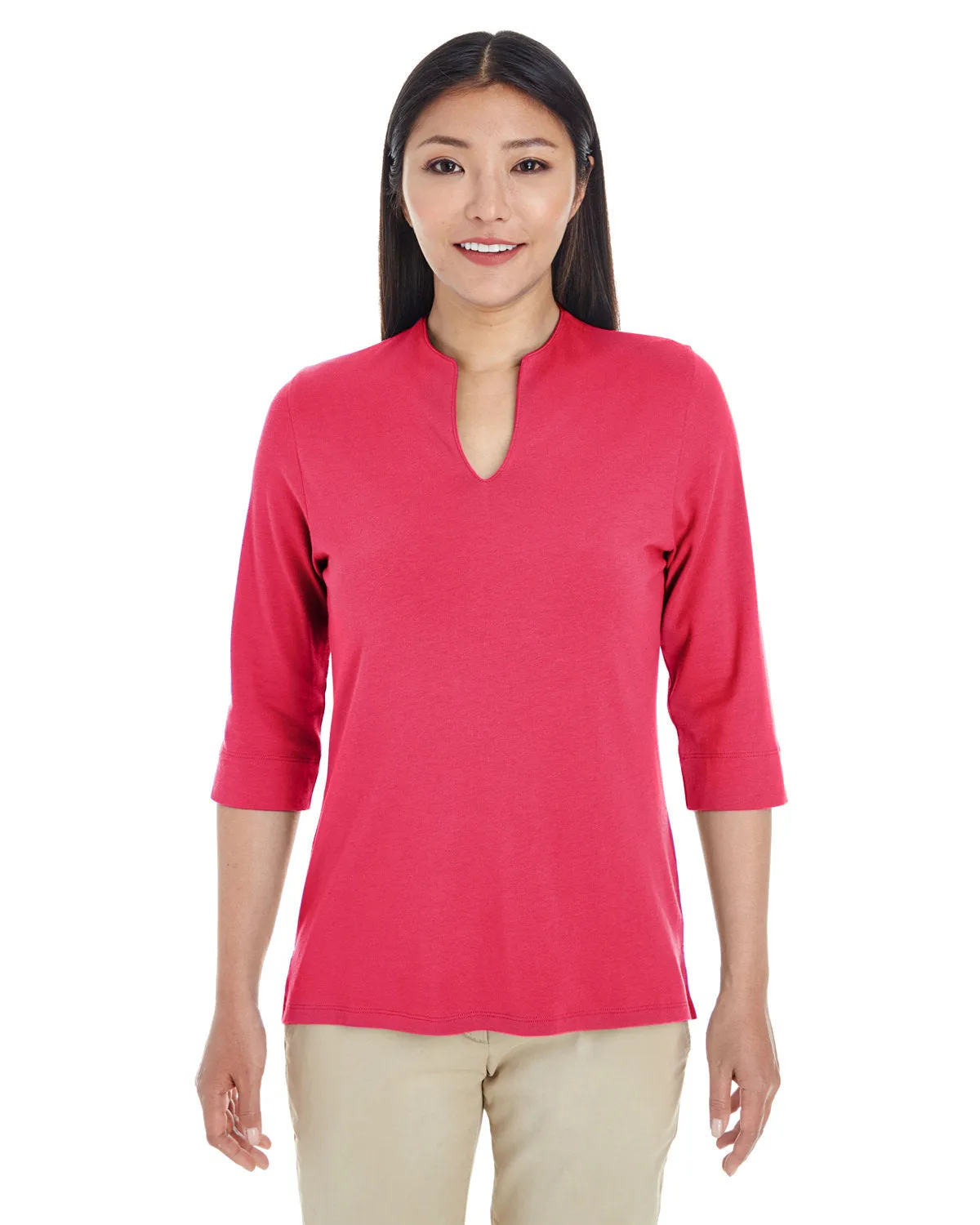 Devon & Jones Ladies' Perfect Fit™ Tailored Open Neckline Top