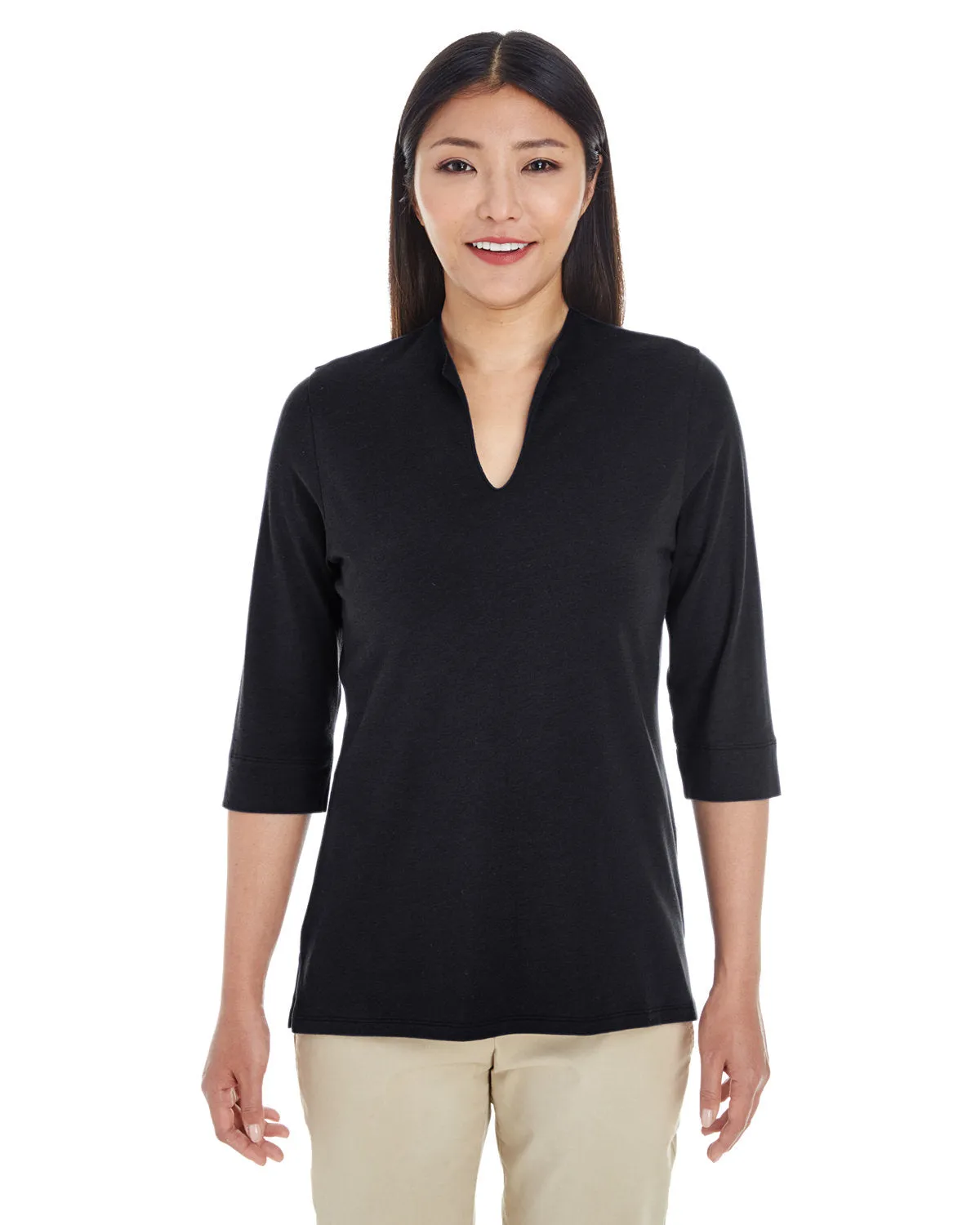 Devon & Jones Ladies' Perfect Fit™ Tailored Open Neckline Top