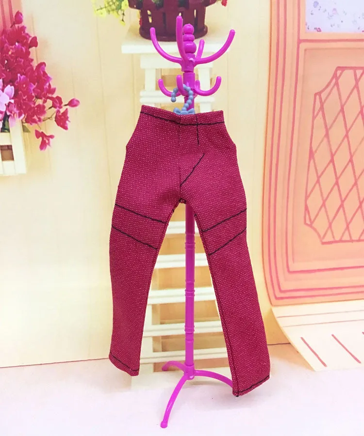 Doll Accessories Silver Gray Hangers 10 Packs