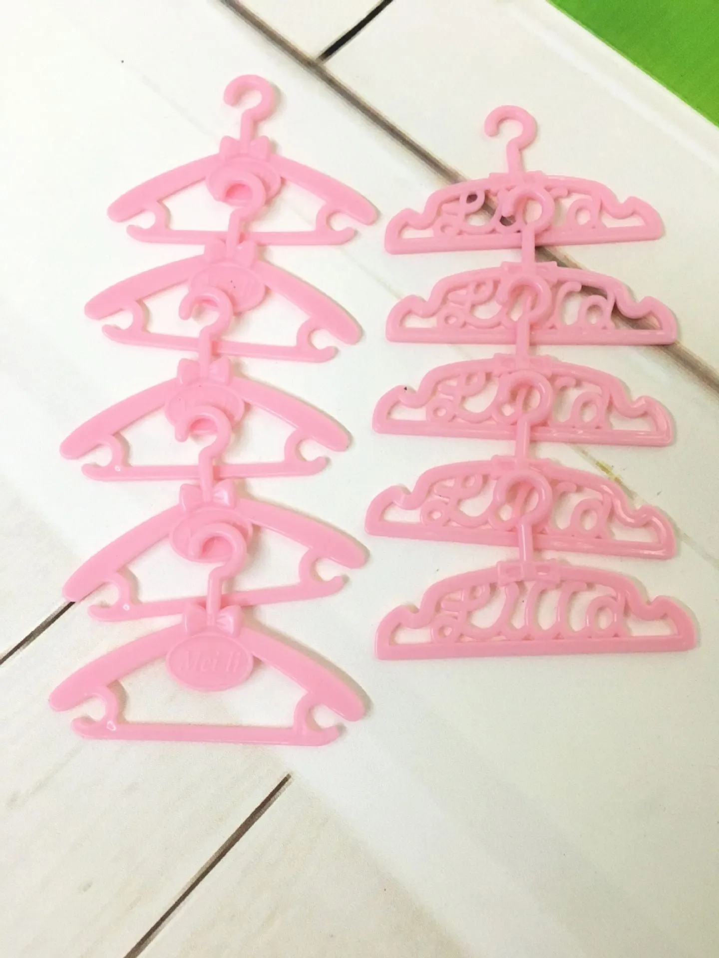 Doll Accessories Silver Gray Hangers 10 Packs