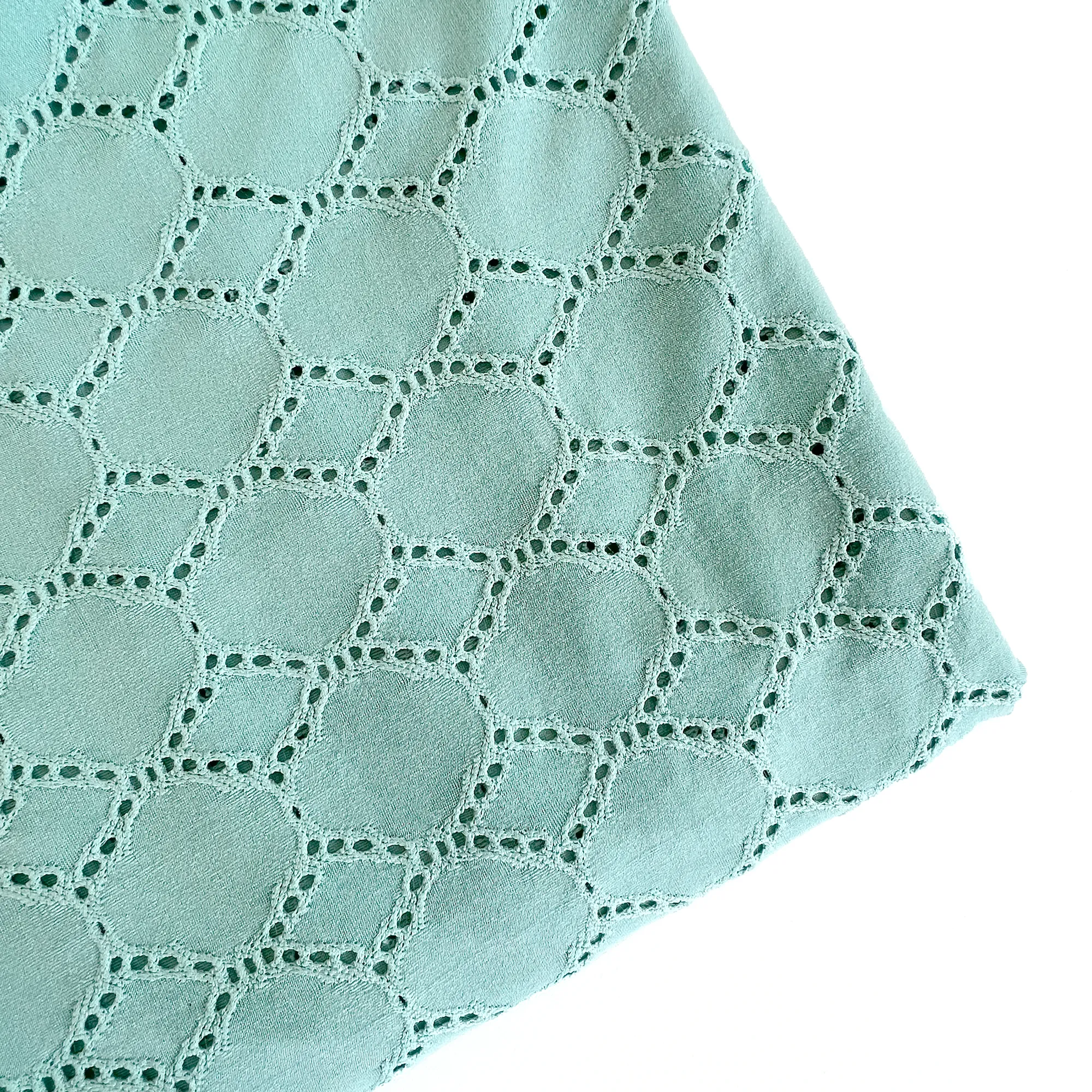 Eyelet Knit | Bermuda Blue