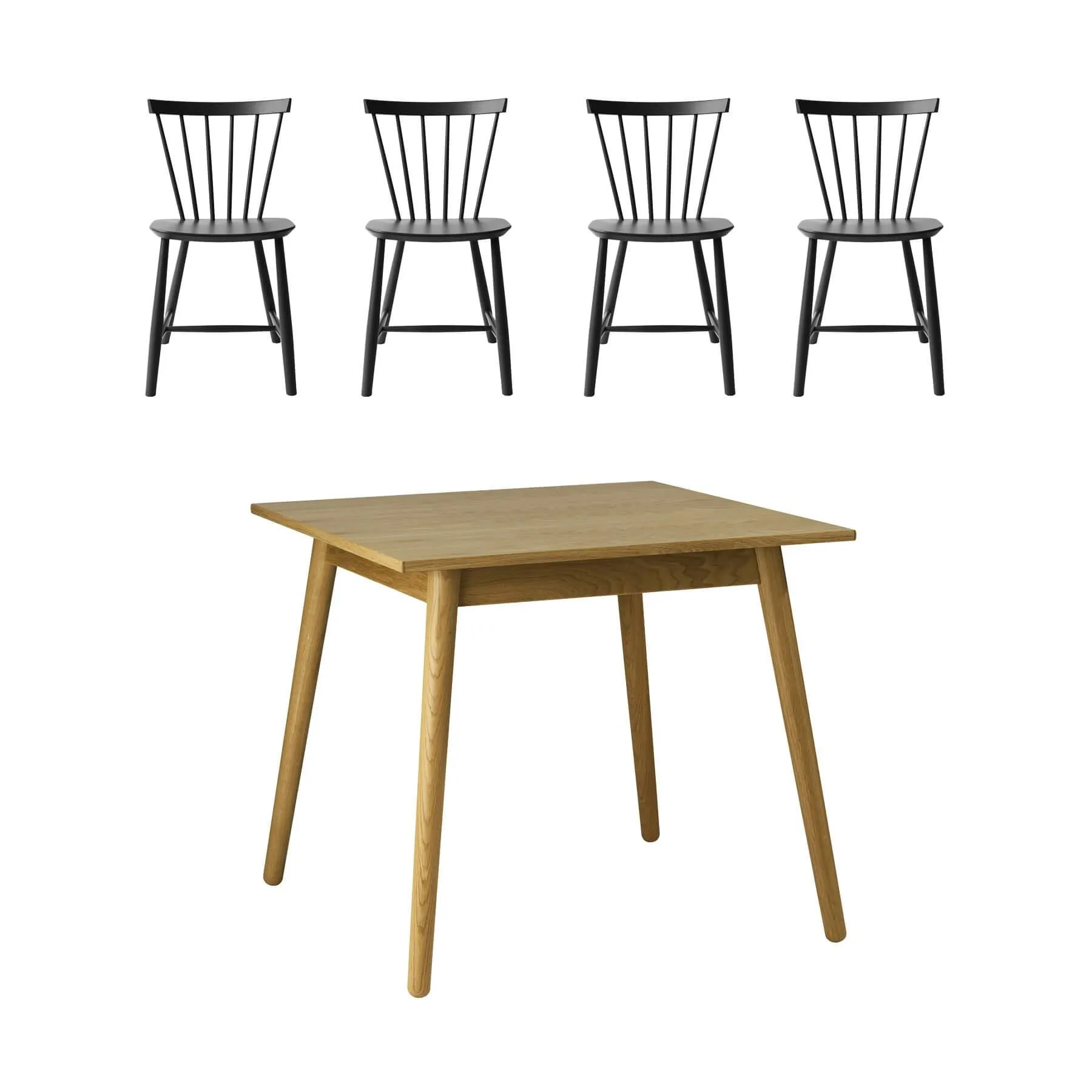 FDB Mobler Small Spaces Dining Table Bundle