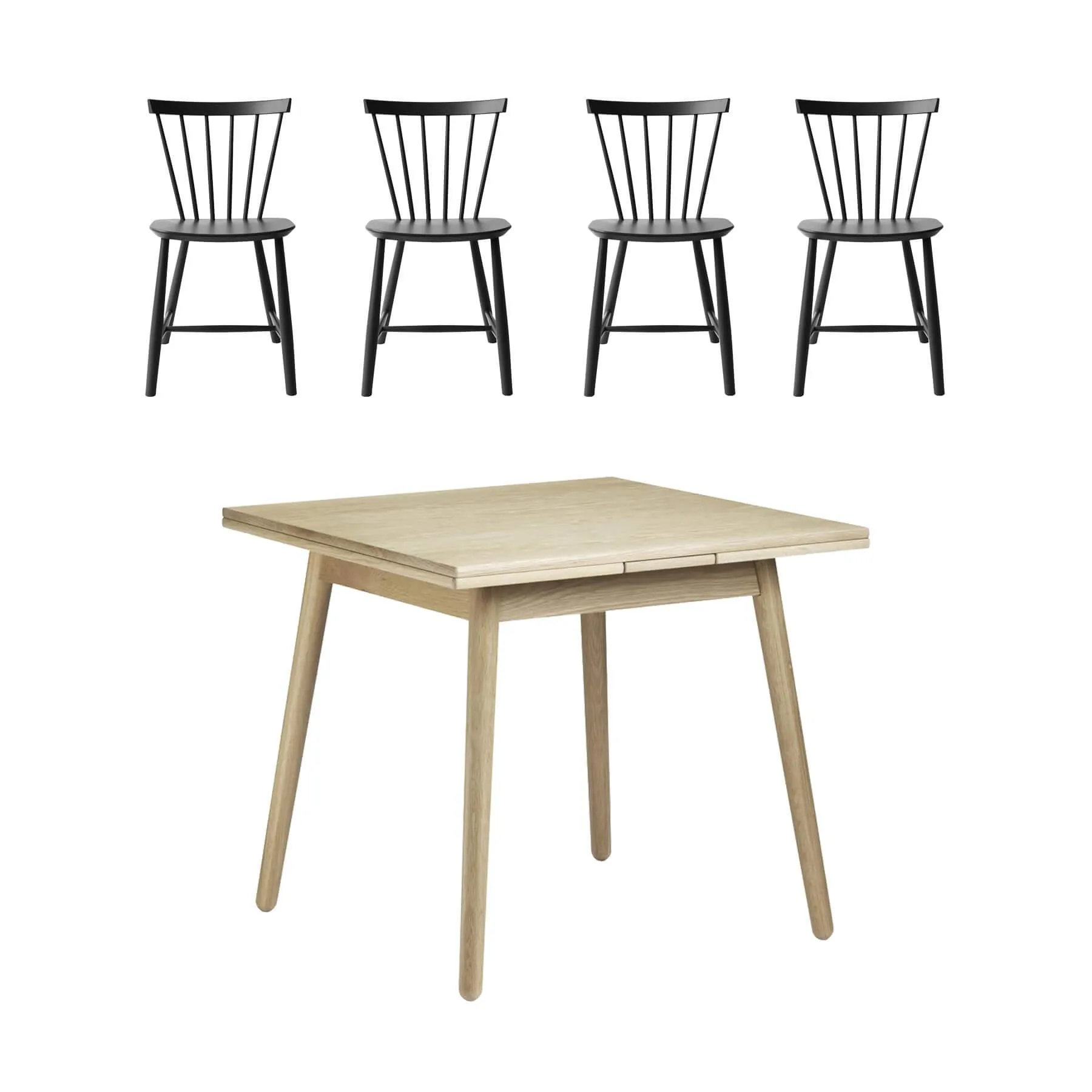 FDB Mobler Small Spaces Dining Table Bundle