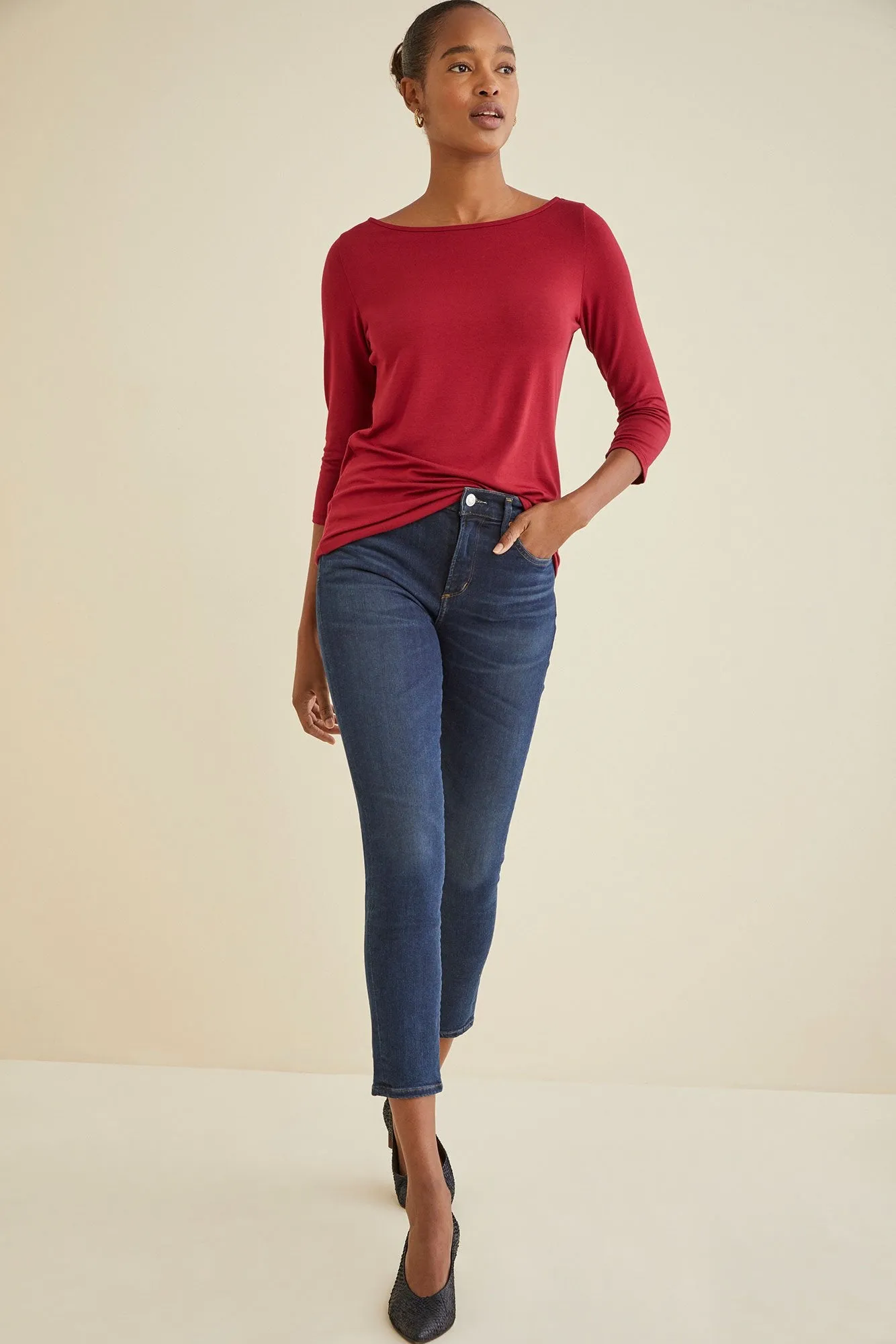 Francoise 3/4 Sleeve Tee