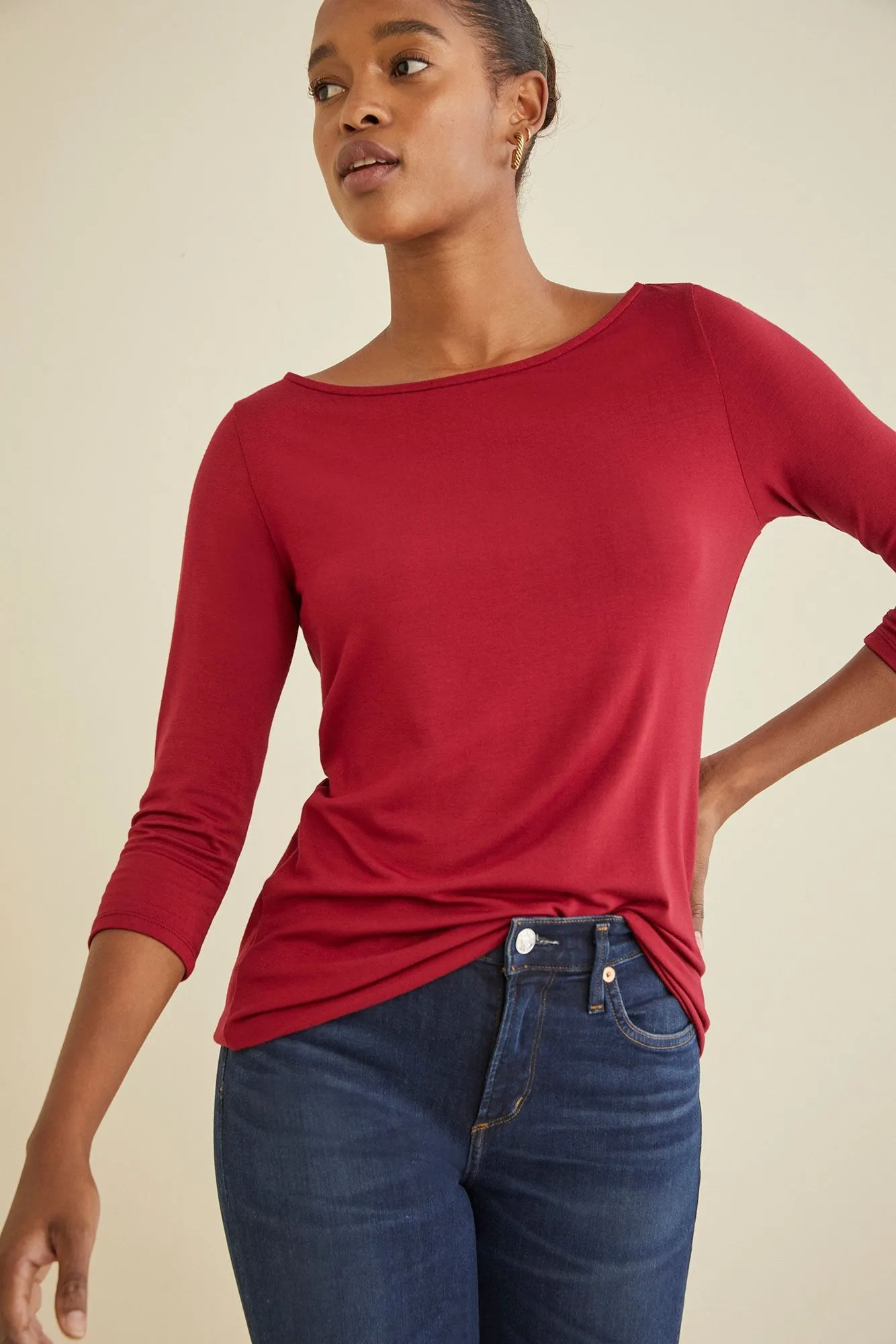 Francoise 3/4 Sleeve Tee