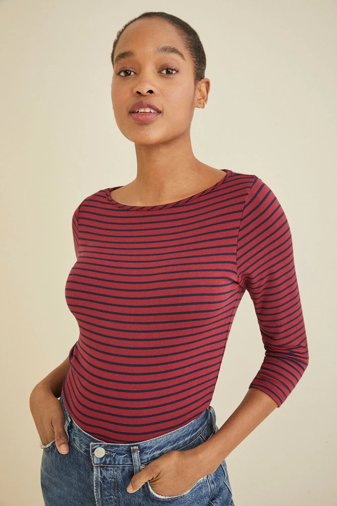 Francoise 3/4 Sleeve Tee