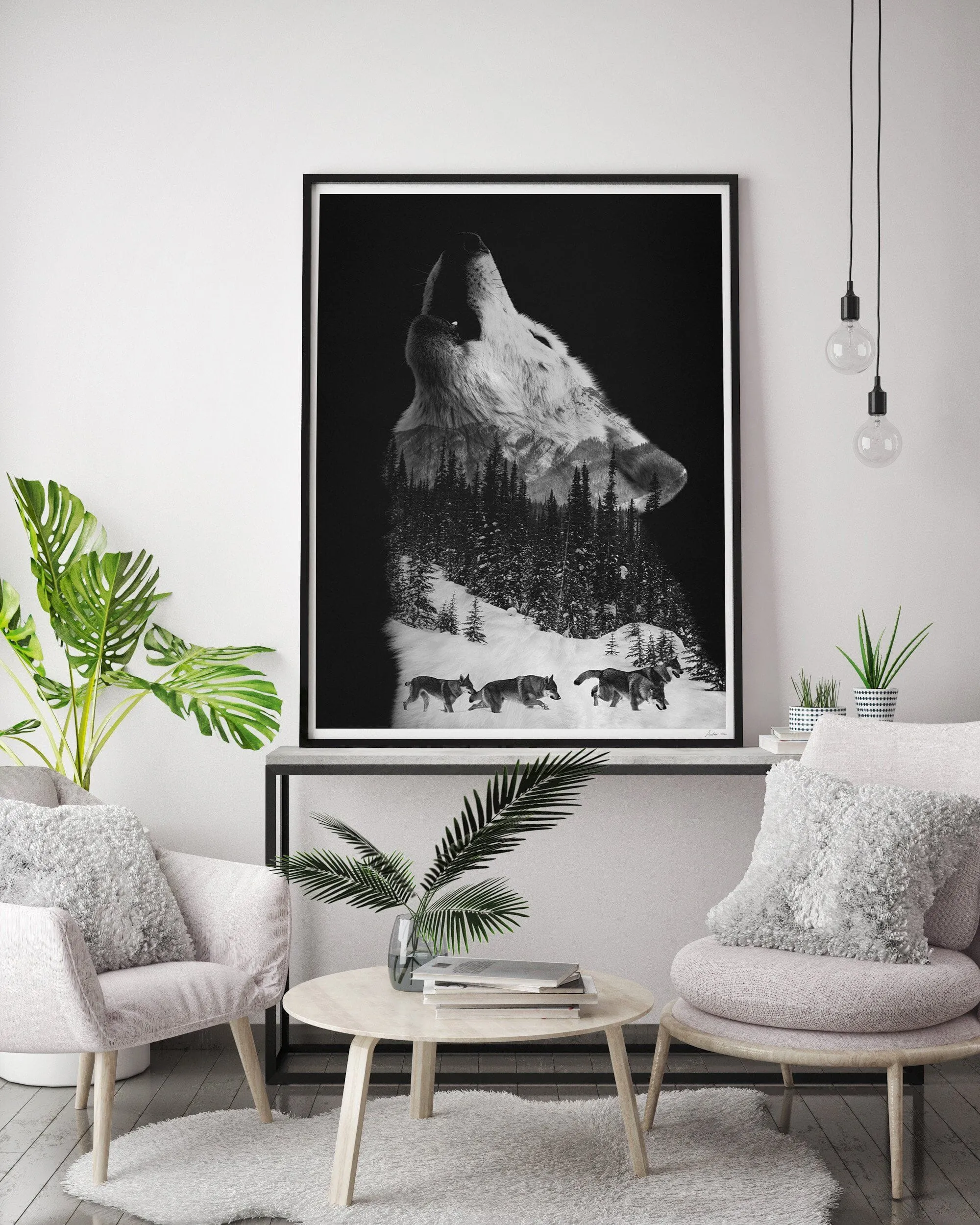Howling Wolf Fine Art Print