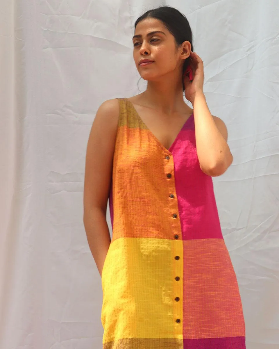 Iris Handwoven Cotton Dress - RC