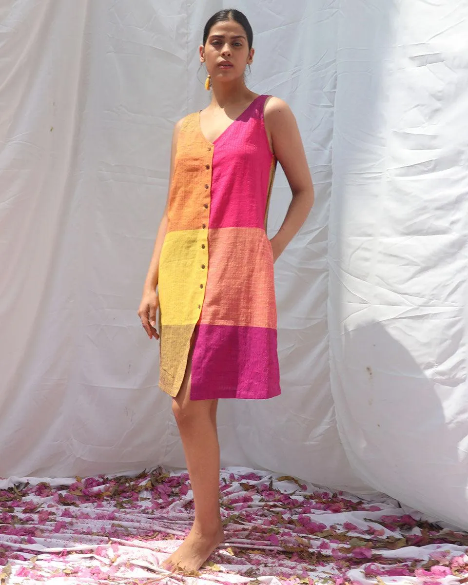Iris Handwoven Cotton Dress - RC
