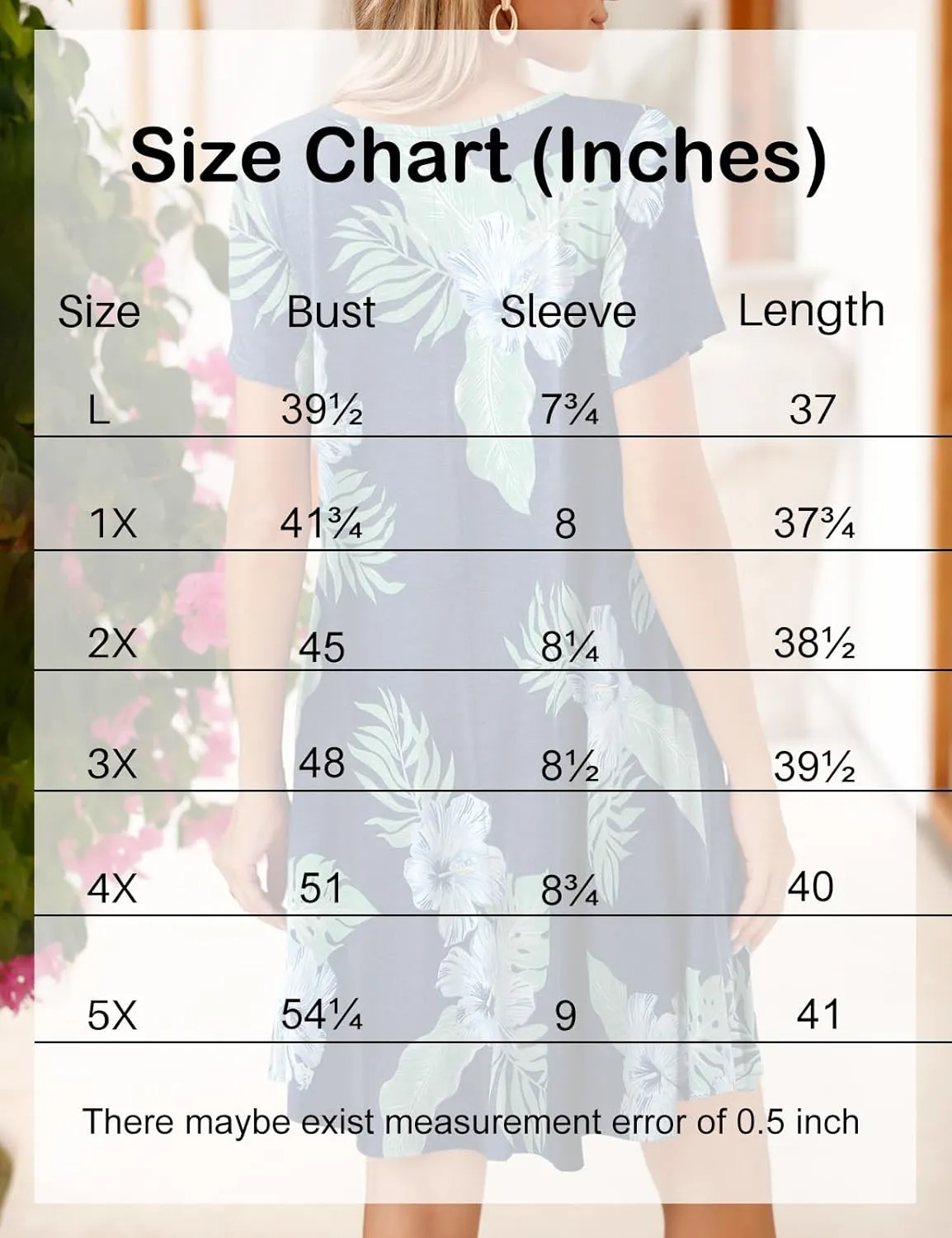 JollieLovin Women T Shirt Plus Size Summer Swing Dresses Short Sleeve V Neck Loose Casual Dress(L-5X)