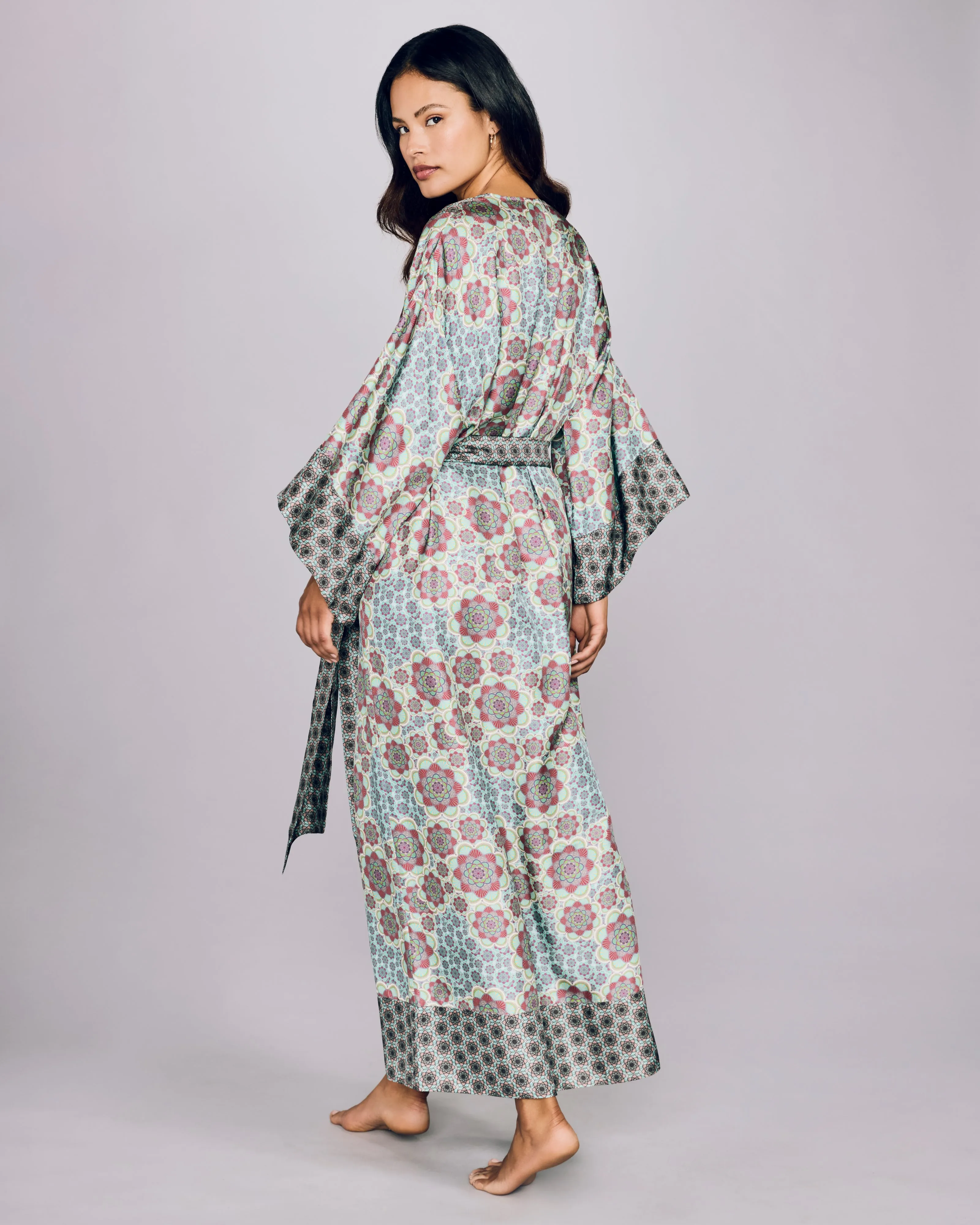Kobe Mozaicu Silk Robe