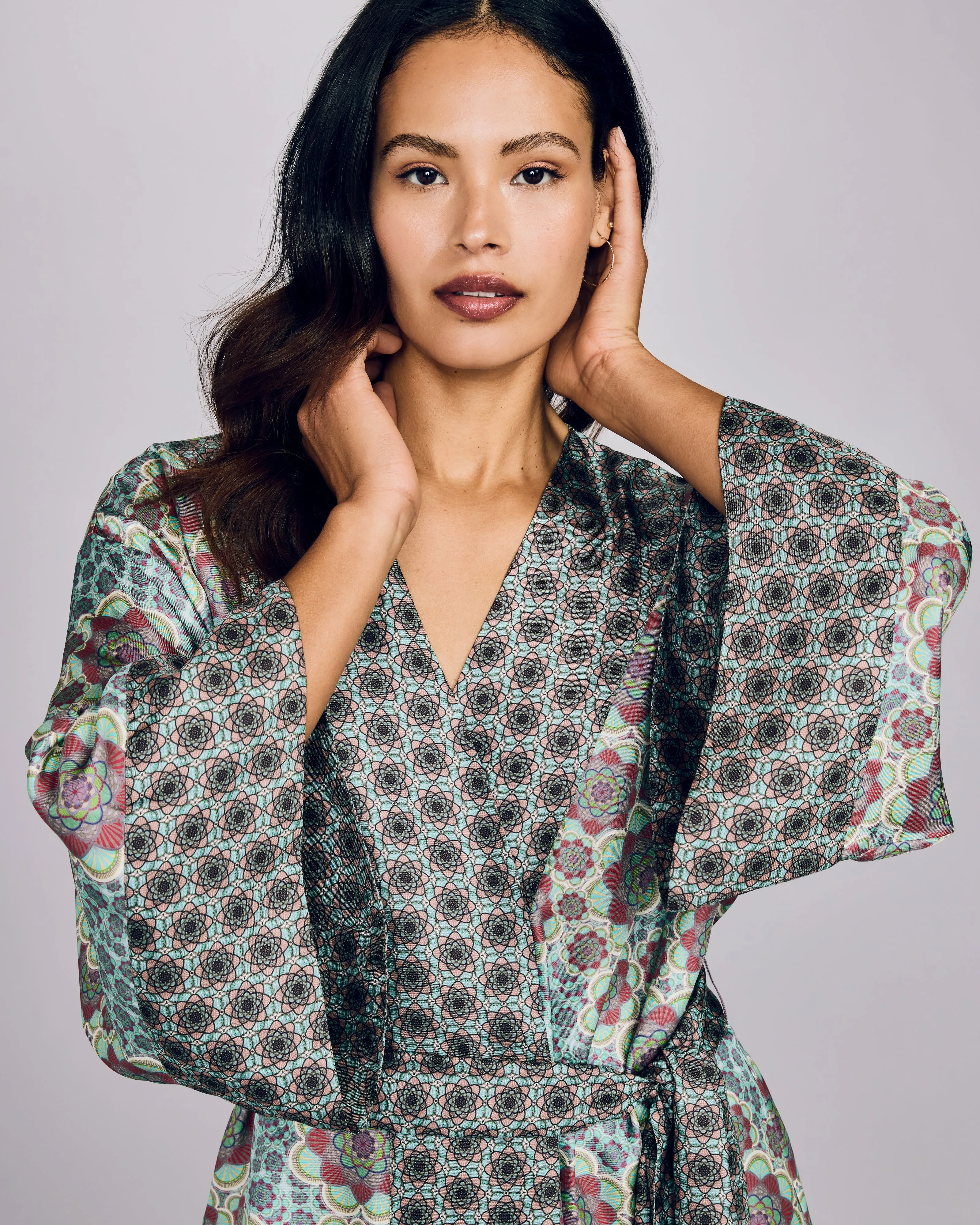 Kobe Mozaicu Silk Robe