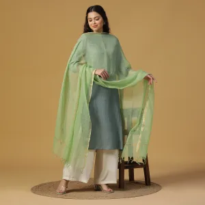 Light Green Kota Cotton Dupatta