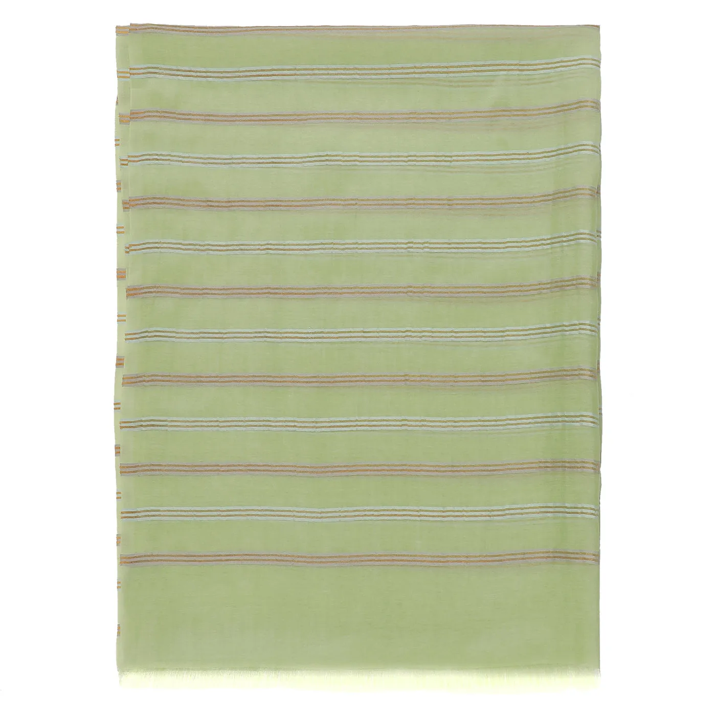 Light Grey Silk Tencel Striped Dupatta
