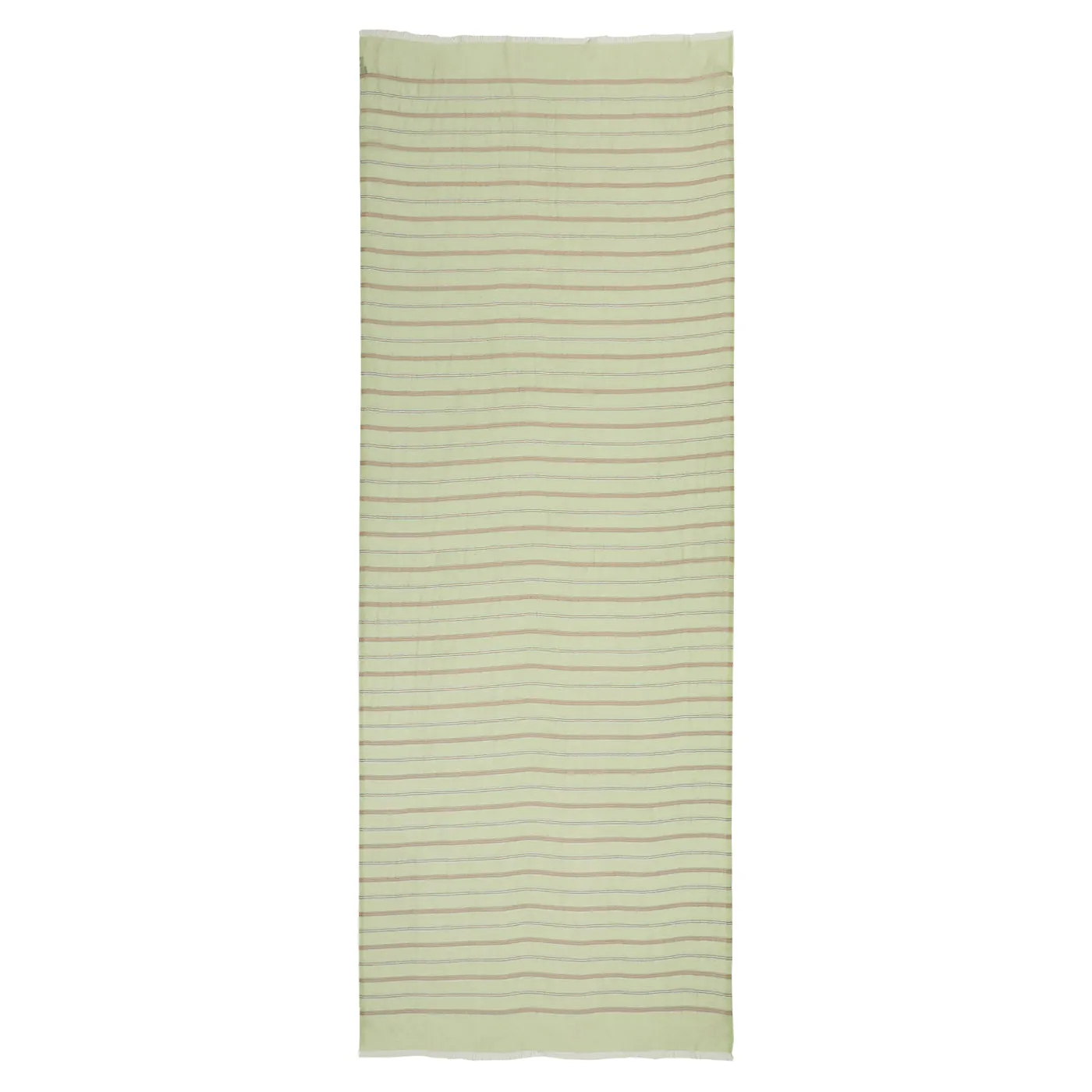 Light Grey Silk Tencel Striped Dupatta