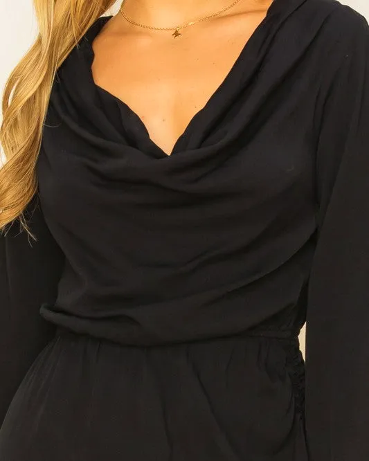 Lovely Embrace Ruched Mini Dress