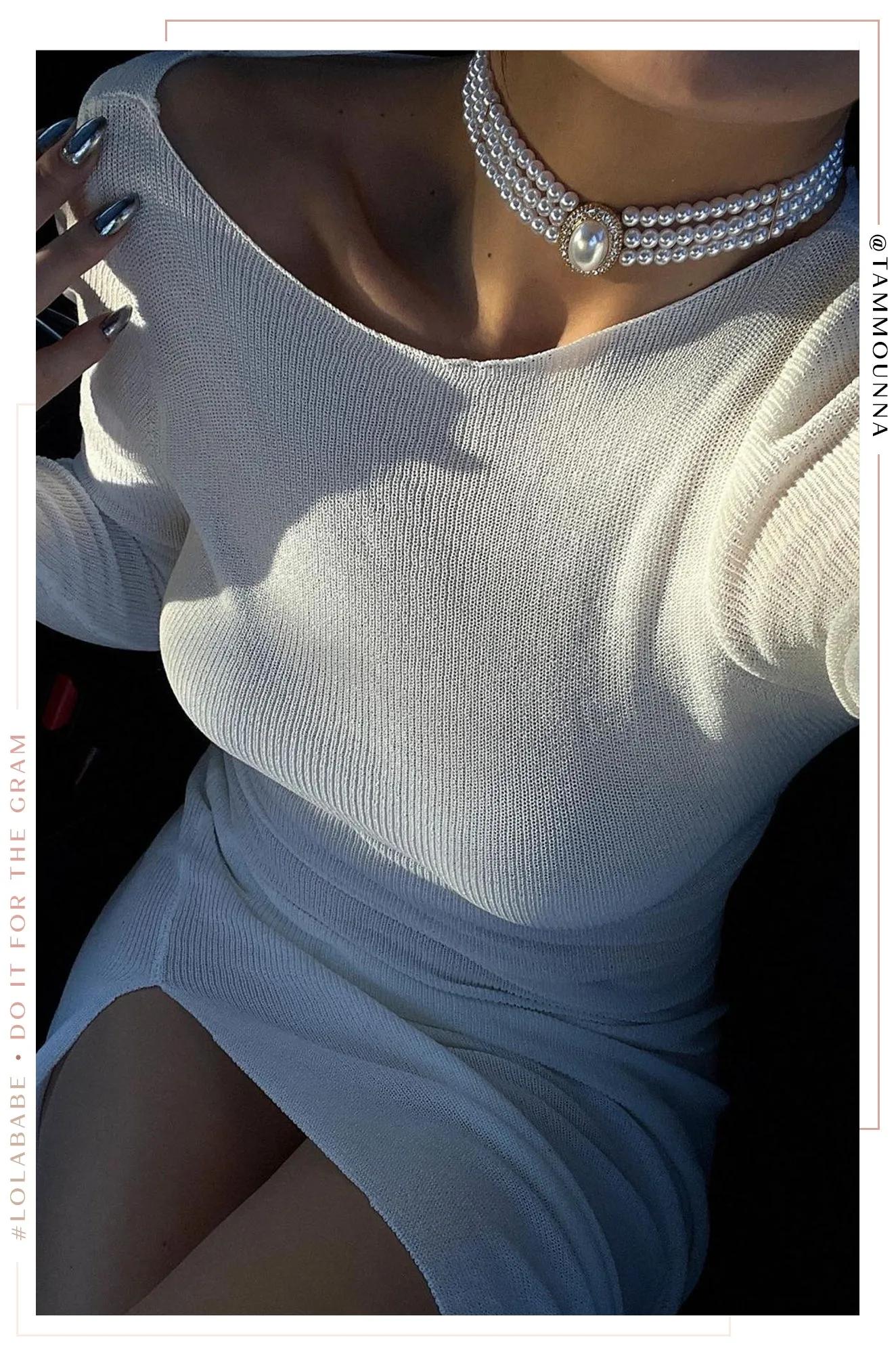 Main Event Knit Maxi Dress - White