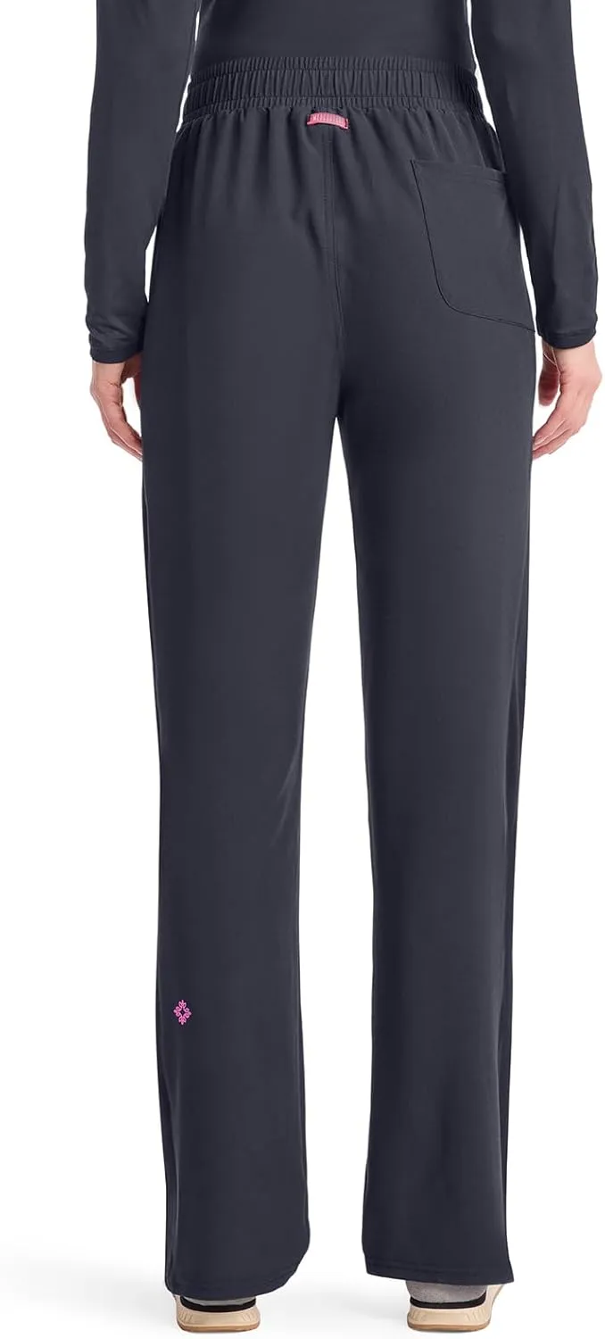 Med Couture Scrub Pants for Women Straight Leg Pull-On Pant with 4 Pockets Moisture Wicking & 360 Stretch - MC103