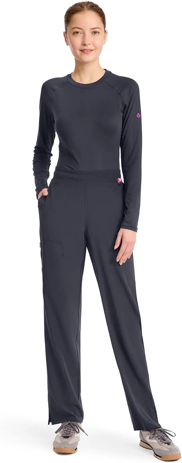 Med Couture Scrub Pants for Women Straight Leg Pull-On Pant with 4 Pockets Moisture Wicking & 360 Stretch - MC103