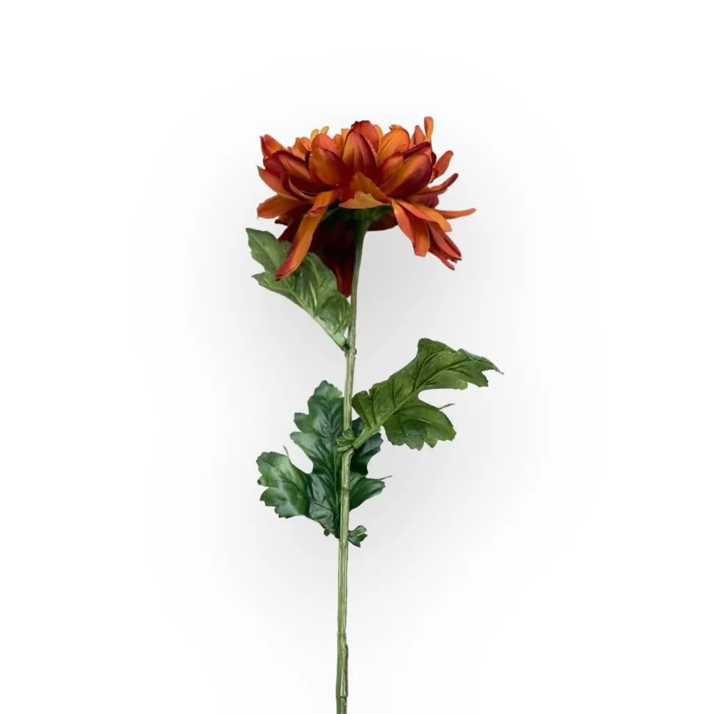 Mum Single Rust Artificial Flowers