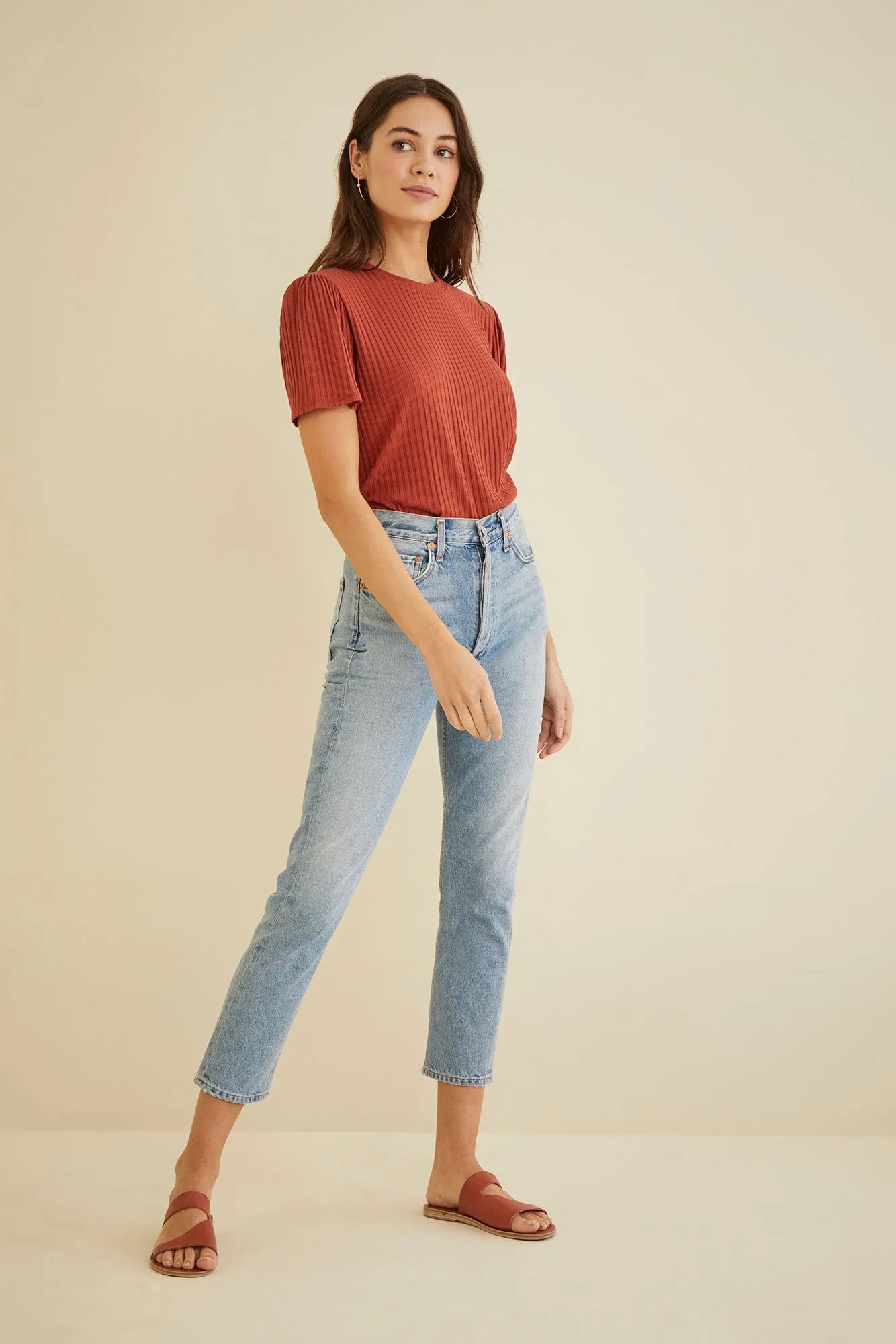 Odilia Ribbed Tee